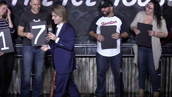 Los Angeles Magician Rmax Goodwin performs mind reading at the Ice House in Pasadena